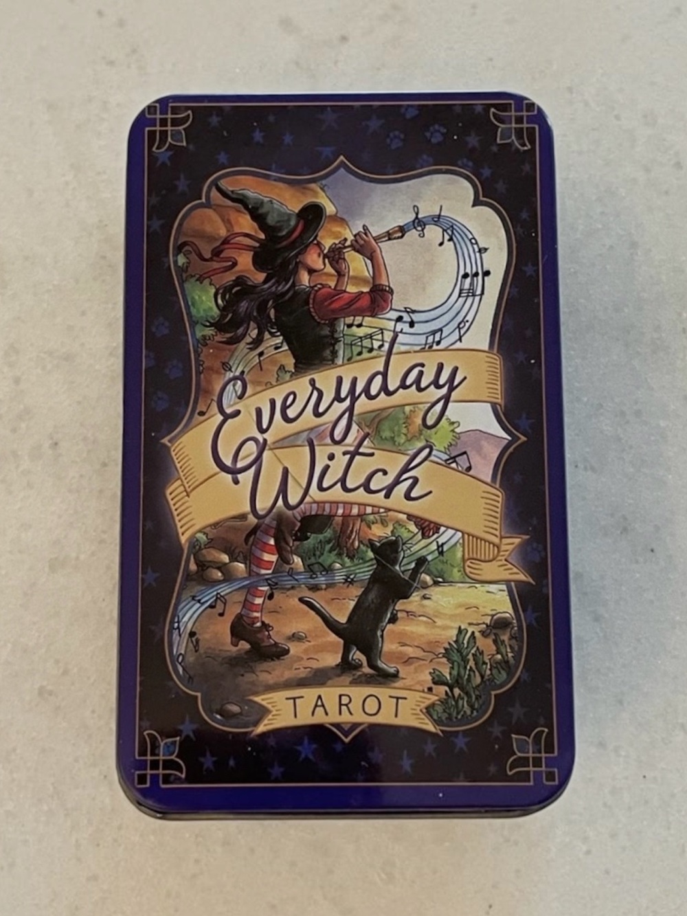 Everyday Witch Tarot Tin - Purple Illustrated Deck